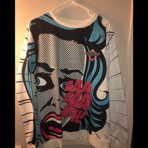 Men’s black pyramid crew